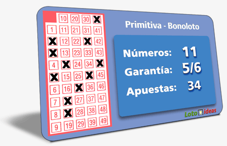 11 números en reducción al 5 por 34 apuestas 11 números en reducción al 5 por 34 apuestas