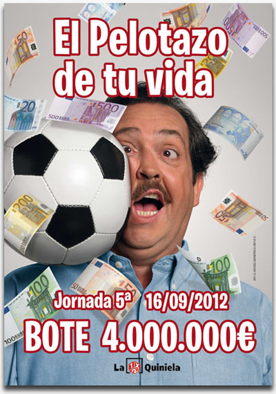 BOTE de 4.000.000€ para la jornada 5ª del domingo 16 de septiembre de 2012