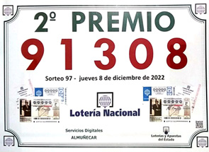 Segundo Premio Lotería Nacional - 12 Diciembre 2022 Segundo Premio Lotería Nacional - 12 Diciembre 2022